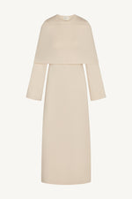 Knit Drape Maxi Dress - Moonlight