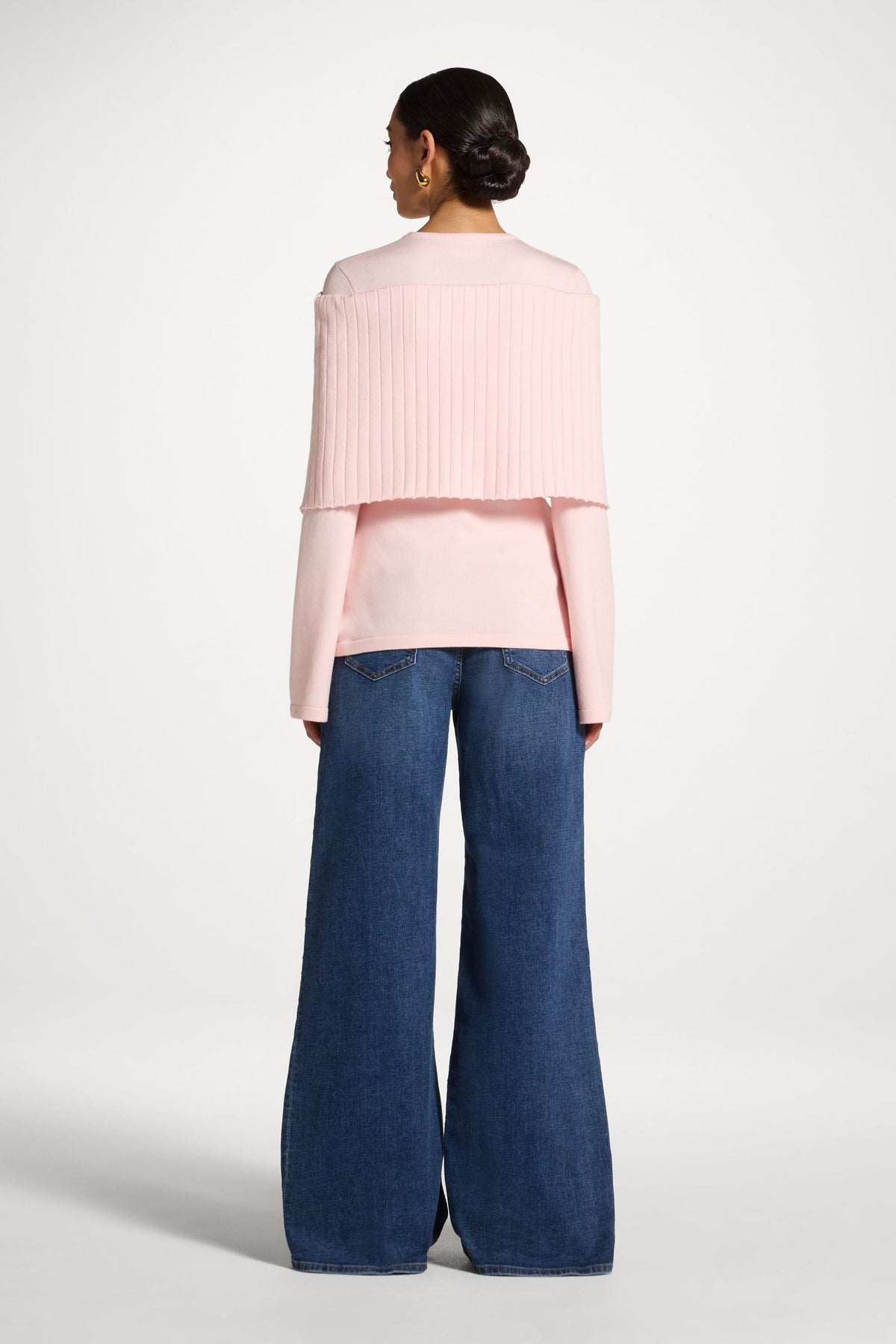 Knit Drape Top - Baby Pink