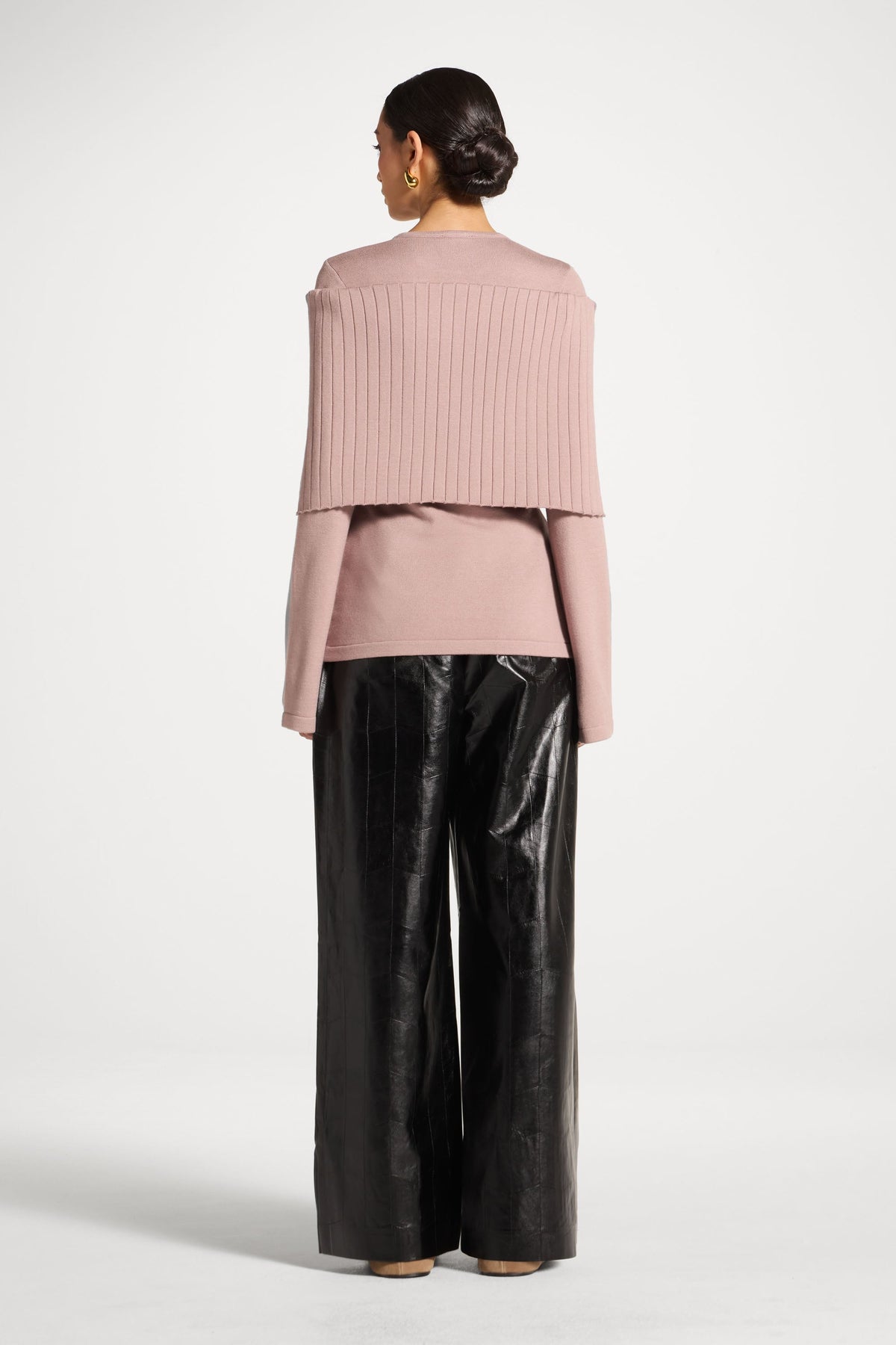 Knit Drape Top - Mocha Mauve
