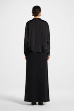 Knit Maxi Dress & Top Set - Black