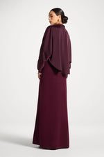 Knit Maxi Dress & Top Set - Spiced Plum