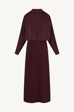 Knit Maxi Dress & Top Set - Spiced Plum