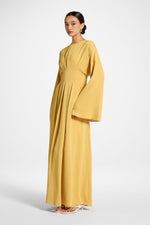 Lace Up Back Maxi Dress - Marigold