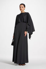 Lana Cape Maxi Dress - Black