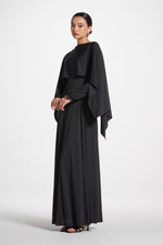 Lana Cape Maxi Dress - Black