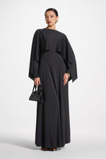 Lana Cape Maxi Dress - Black