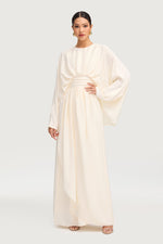 Maleeka Drape Maxi Dress - Moonlight
