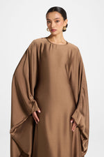 Maria Butterfly Abaya - Truffle