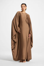 Maria Butterfly Abaya - Truffle
