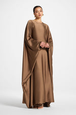 Maria Butterfly Abaya - Truffle