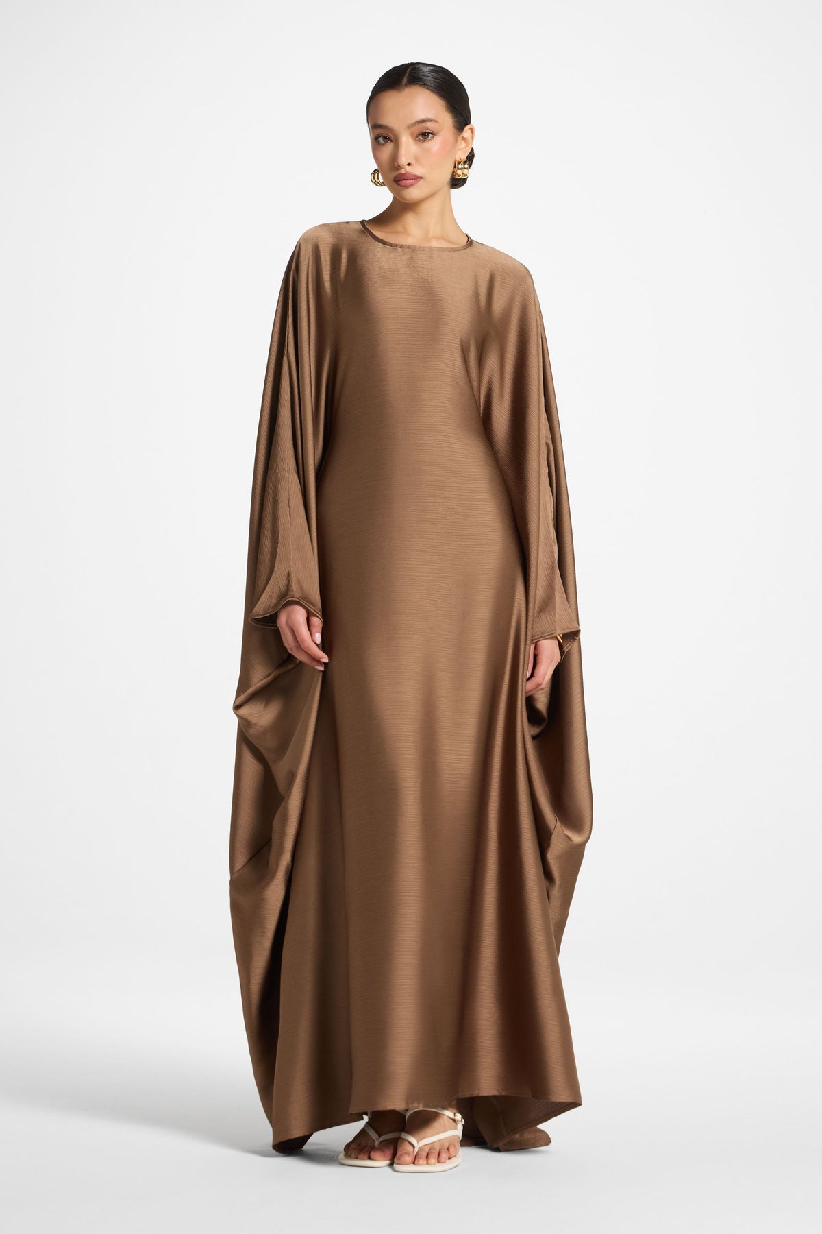 Maria Butterfly Abaya - Truffle