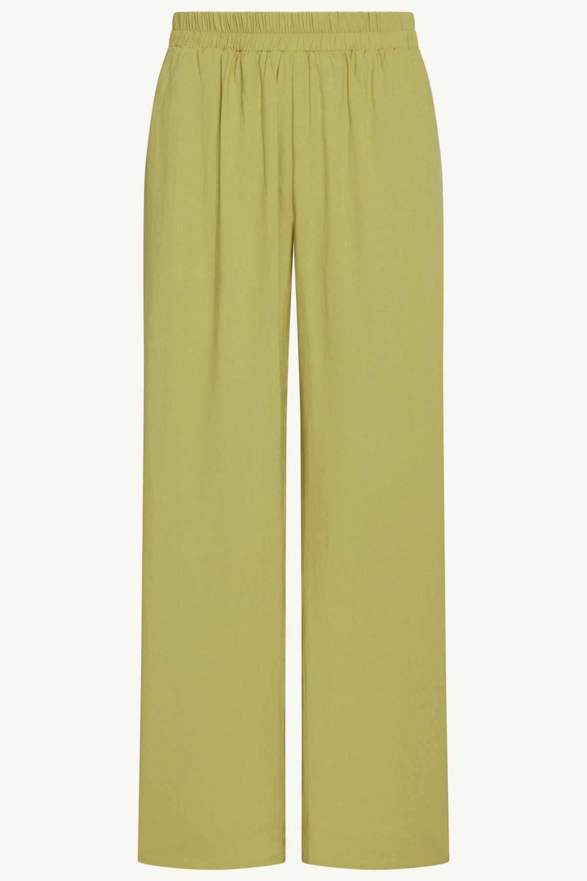 Maya Linen Matching Top & Pants Set - Citron