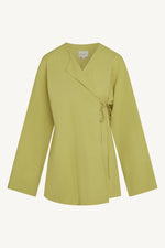 Maya Linen Matching Top & Pants Set - Citron