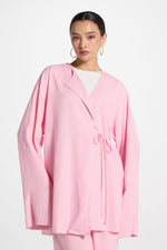 Maya Linen Matching Top & Pants Set - Pink