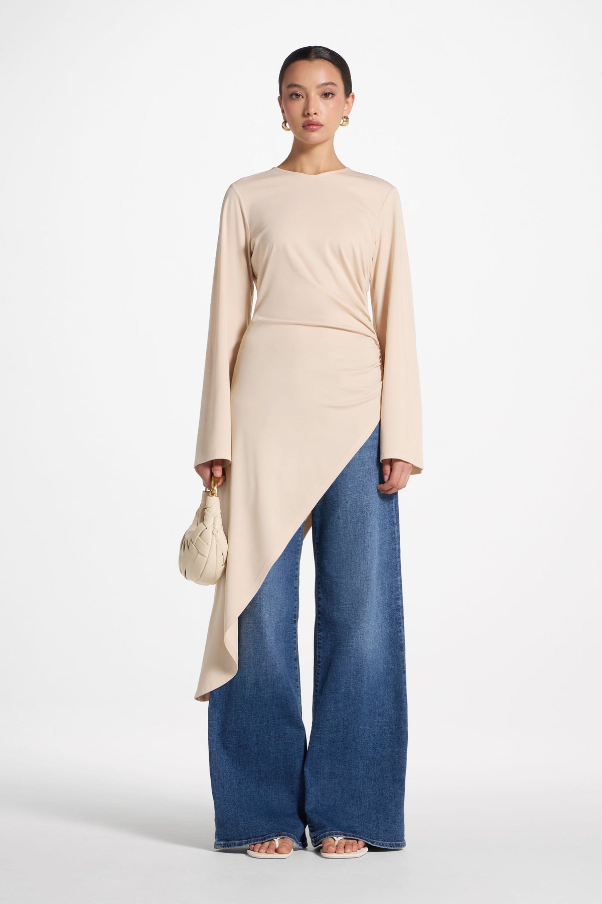 Midi Tunic Top - Bone
