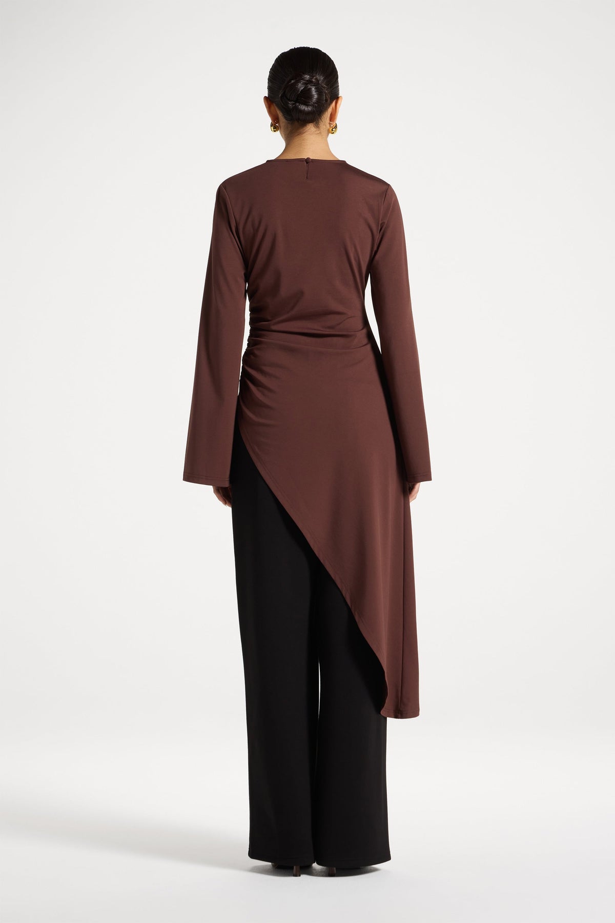 Midi Tunic Top - Chocolate