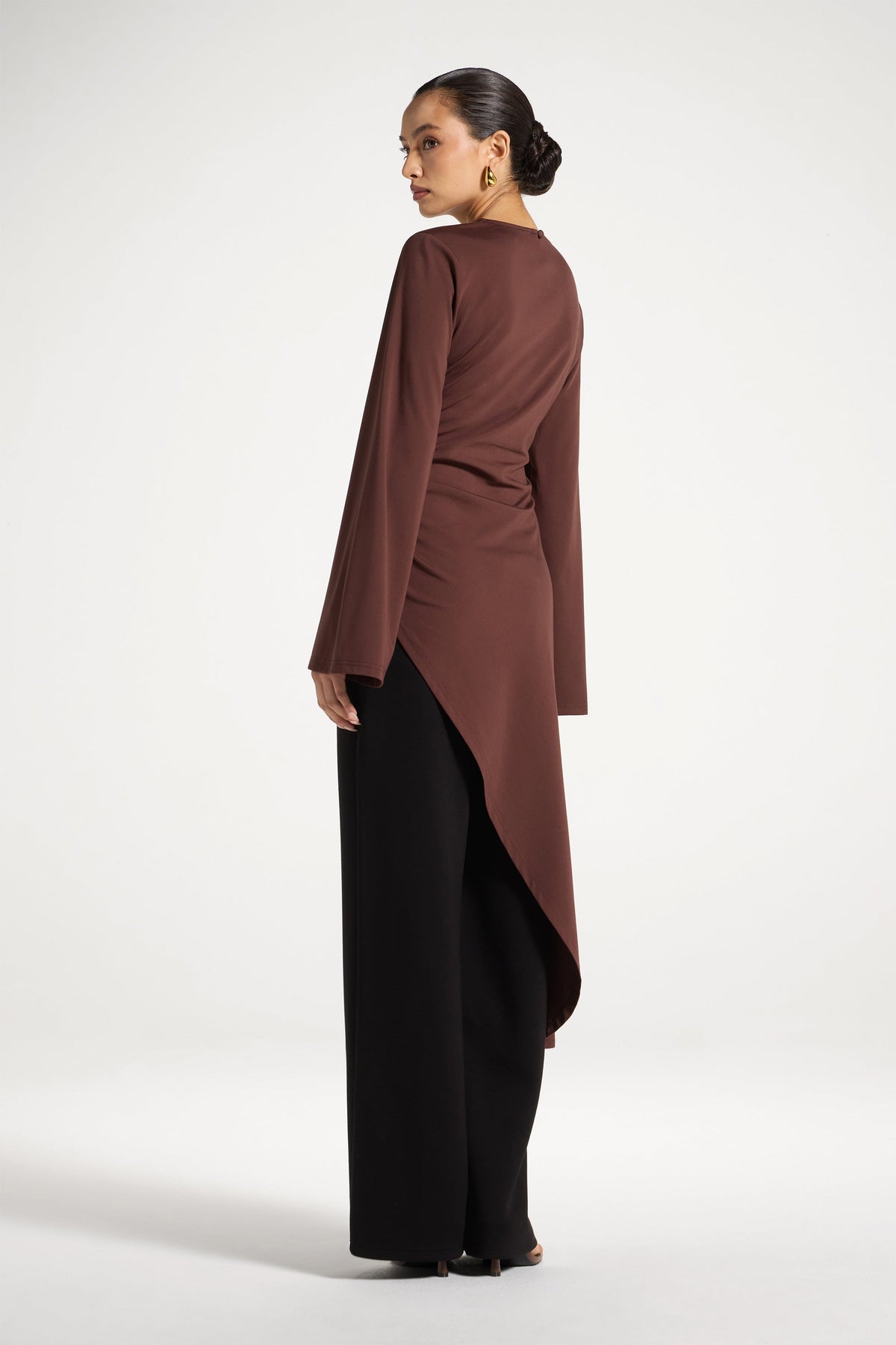 Midi Tunic Top - Chocolate