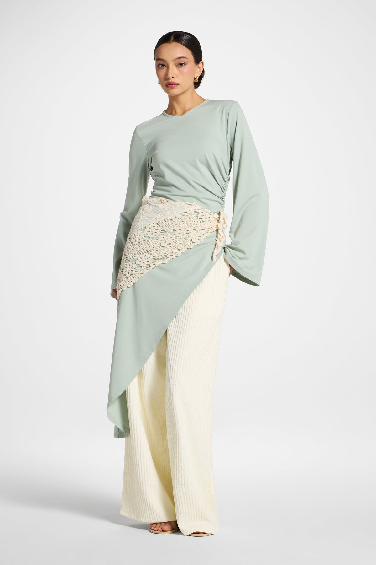Midi Tunic Top - Iceberg