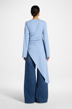 Midi Tunic Top - Sky