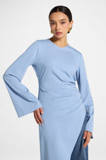 Midi Tunic Top - Sky
