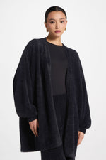 Mink Cardigan - Black