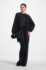 Mink Cardigan - Black