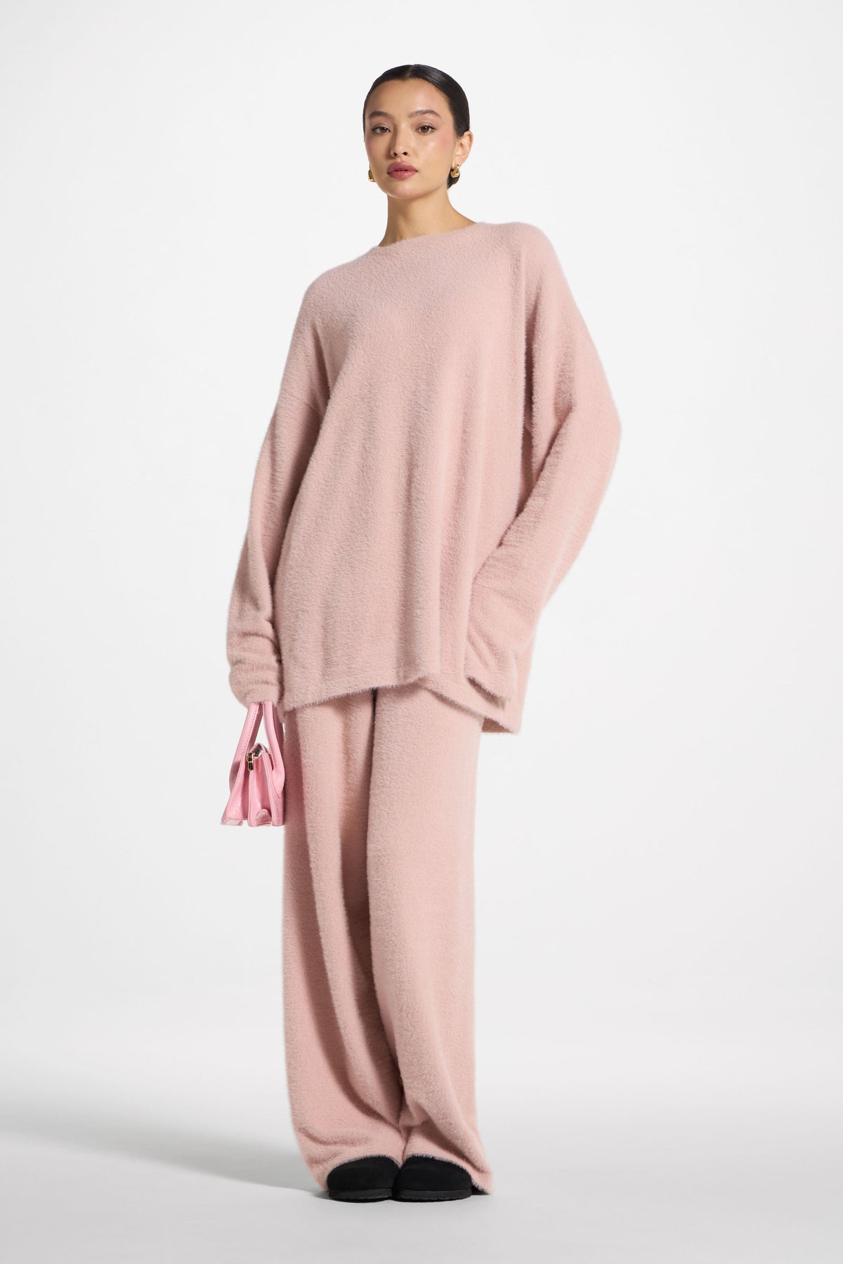 Mink Oversized Sweater - Pink