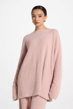 Mink Oversized Sweater - Pink