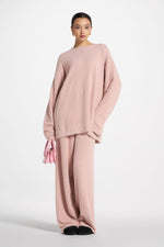 Mink Oversized Sweater - Pink