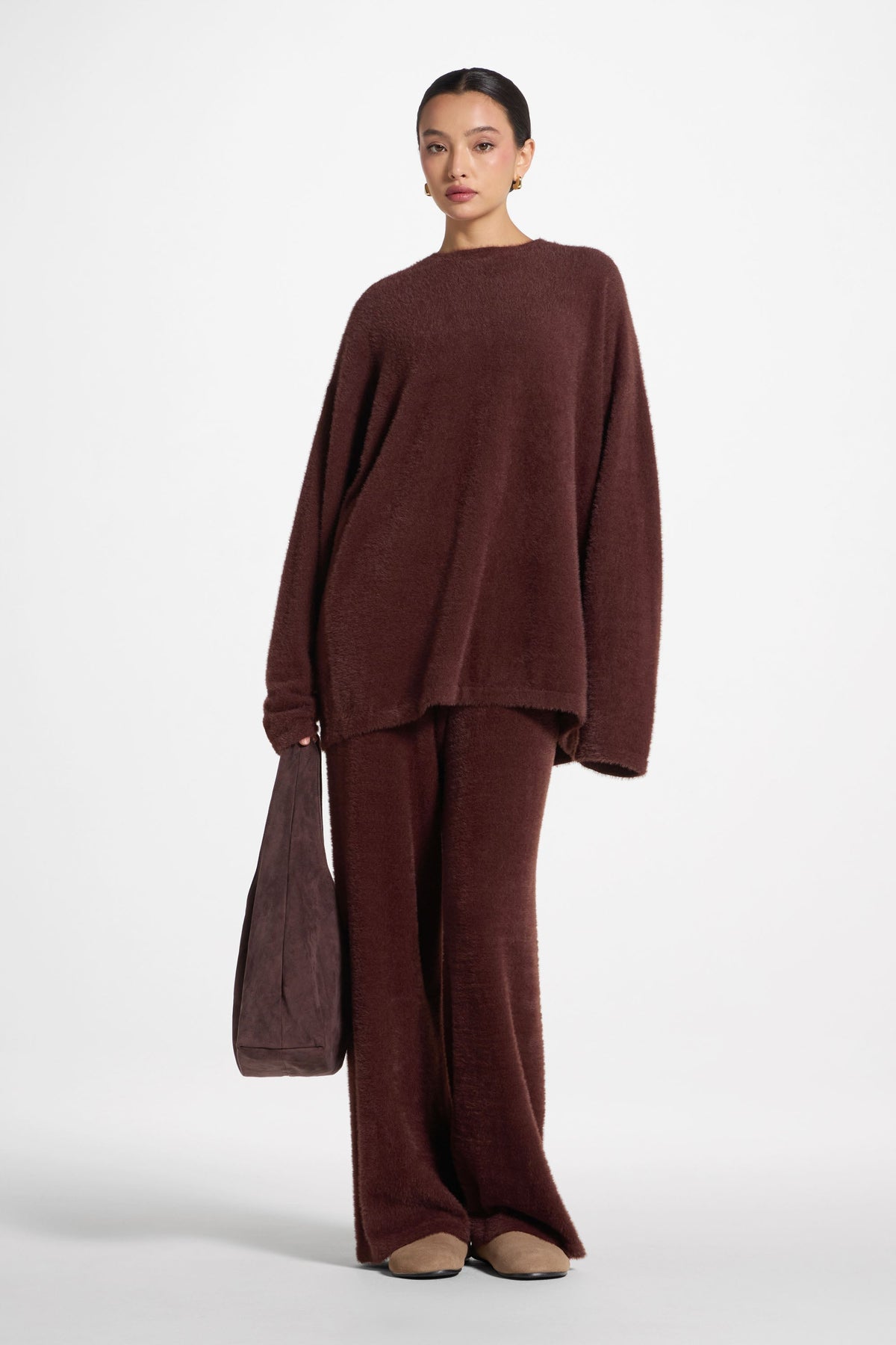 Mink Oversized Sweater - Brown