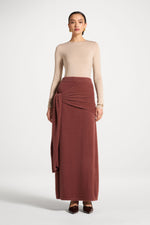 Mink Tie Front Skirt - Fig