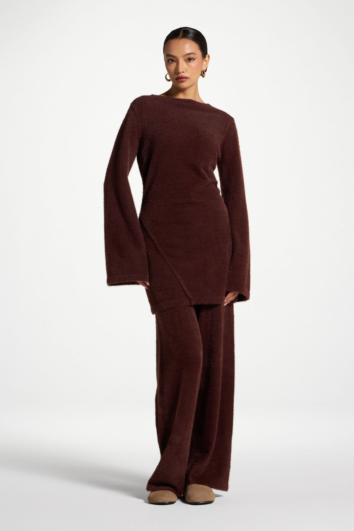 Mink Tunic Sweater - Brown