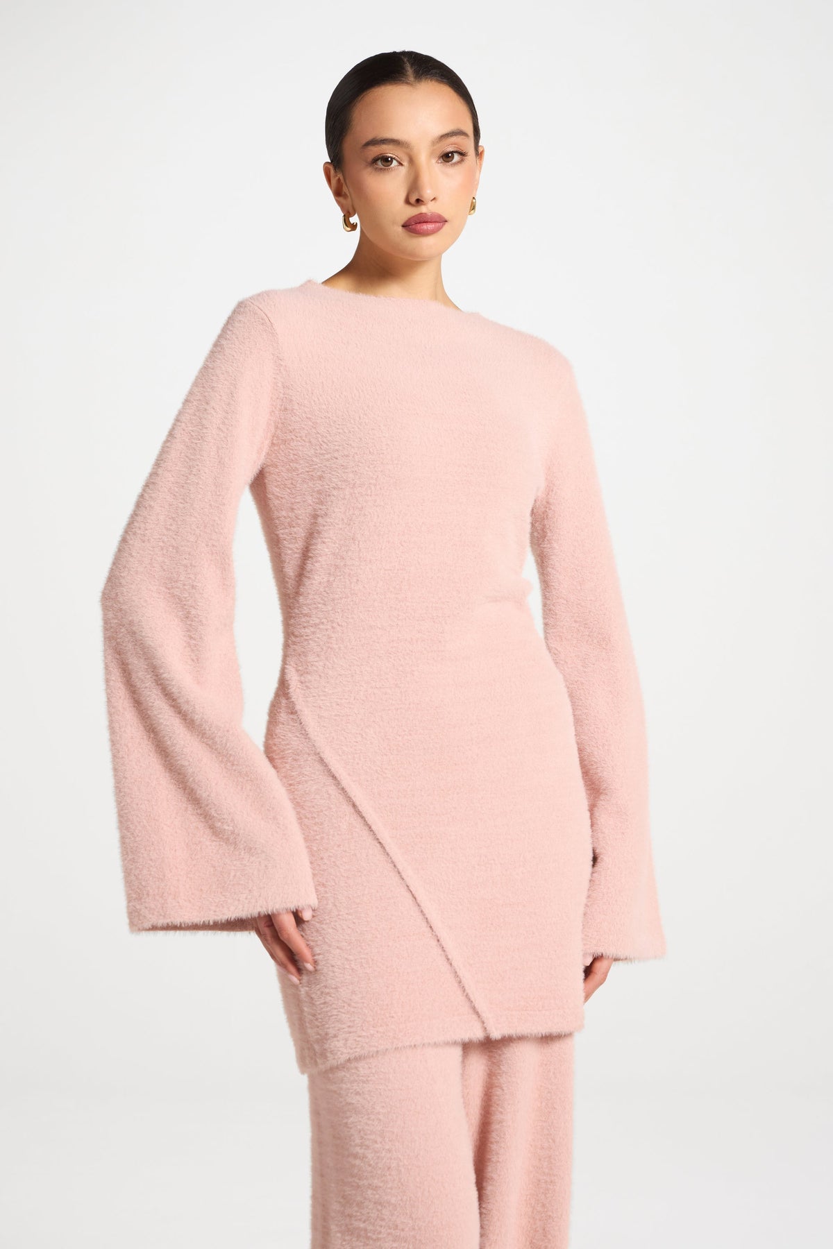 Mink Tunic Sweater - Pink