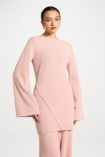 Mink Tunic Sweater - Pink