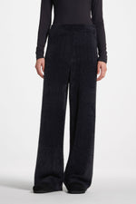 Mink Wide Leg Pants - Black