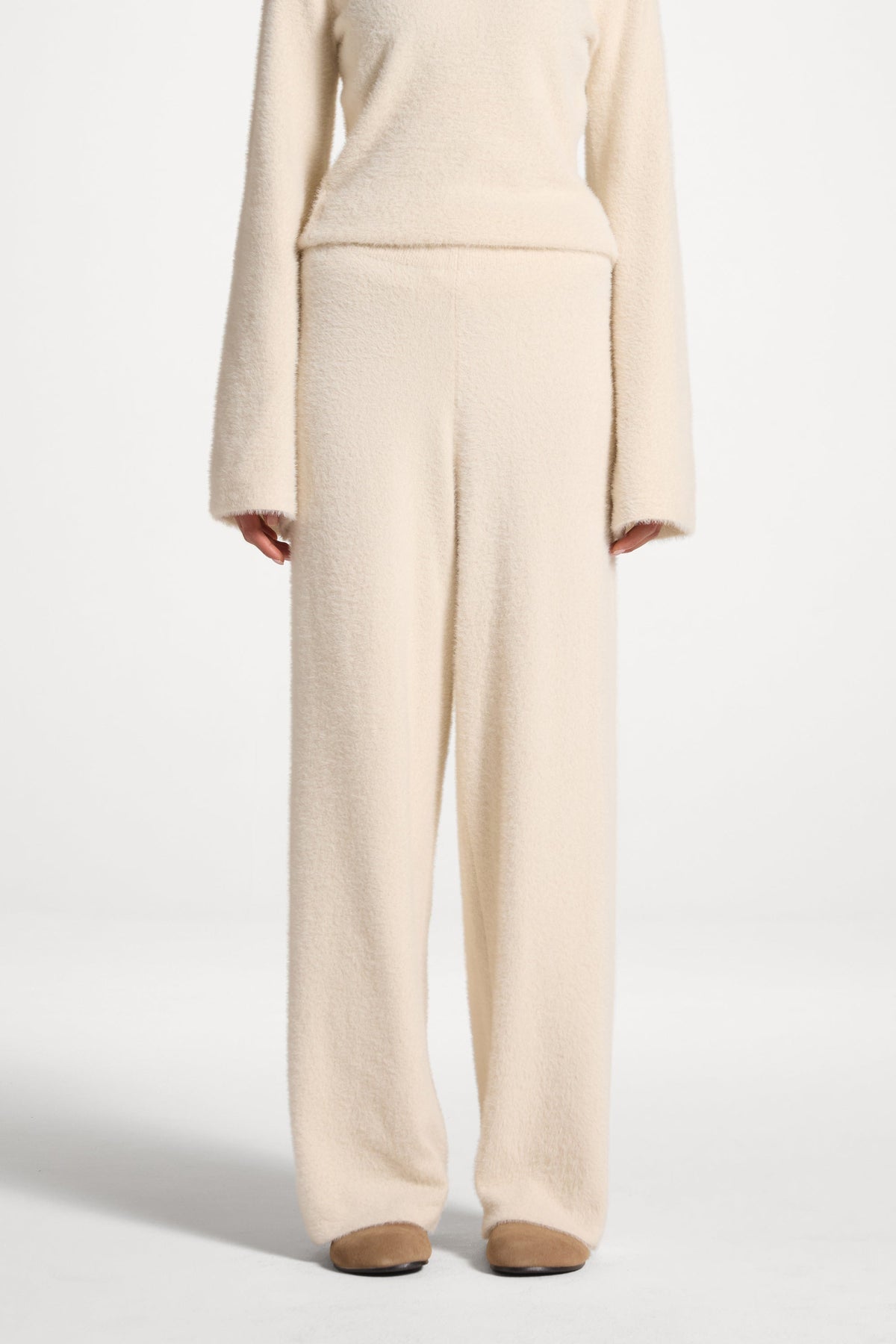 Mink Wide Leg Pants - Off White