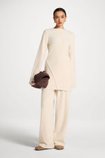 Mink Wide Leg Pants - Off White