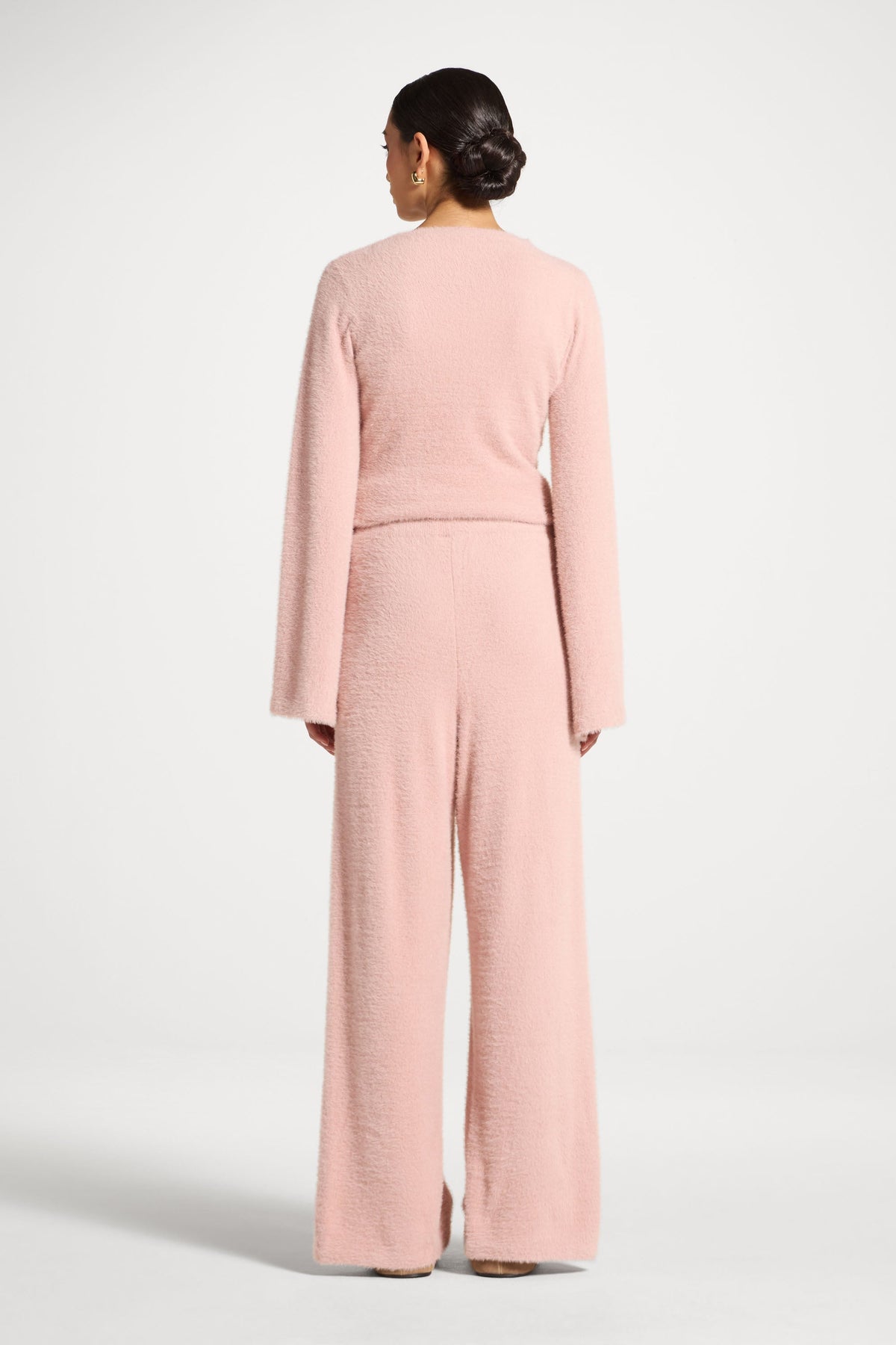 Mink Wide Leg Pants - Pink