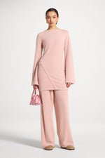 Mink Tunic Sweater - Pink