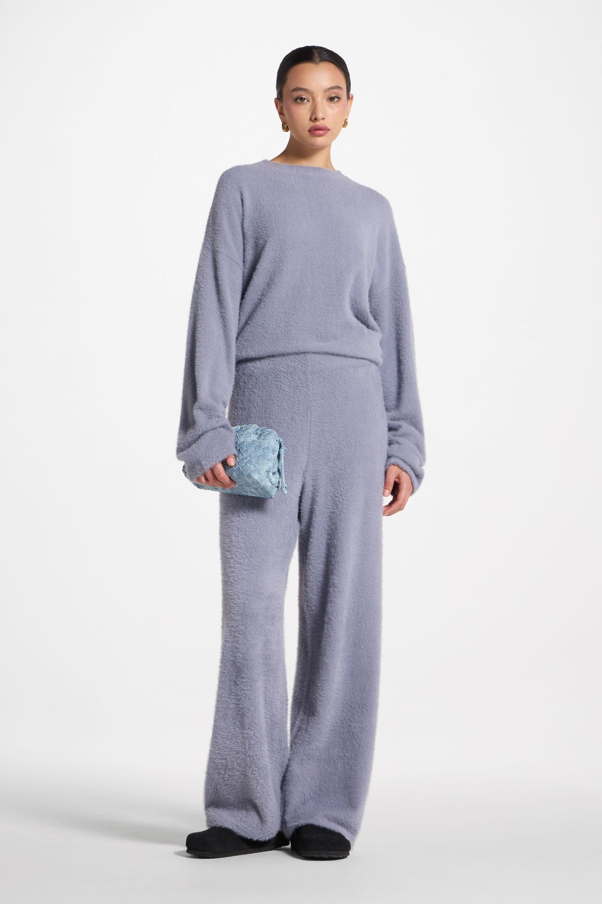 Mink Wide Leg Pants - Rain