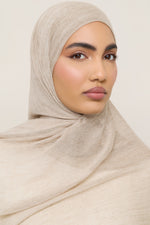 Modal Crinkle Hijab - Biscotti