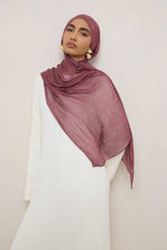 Modal Crinkle Hijab - Boysenberry