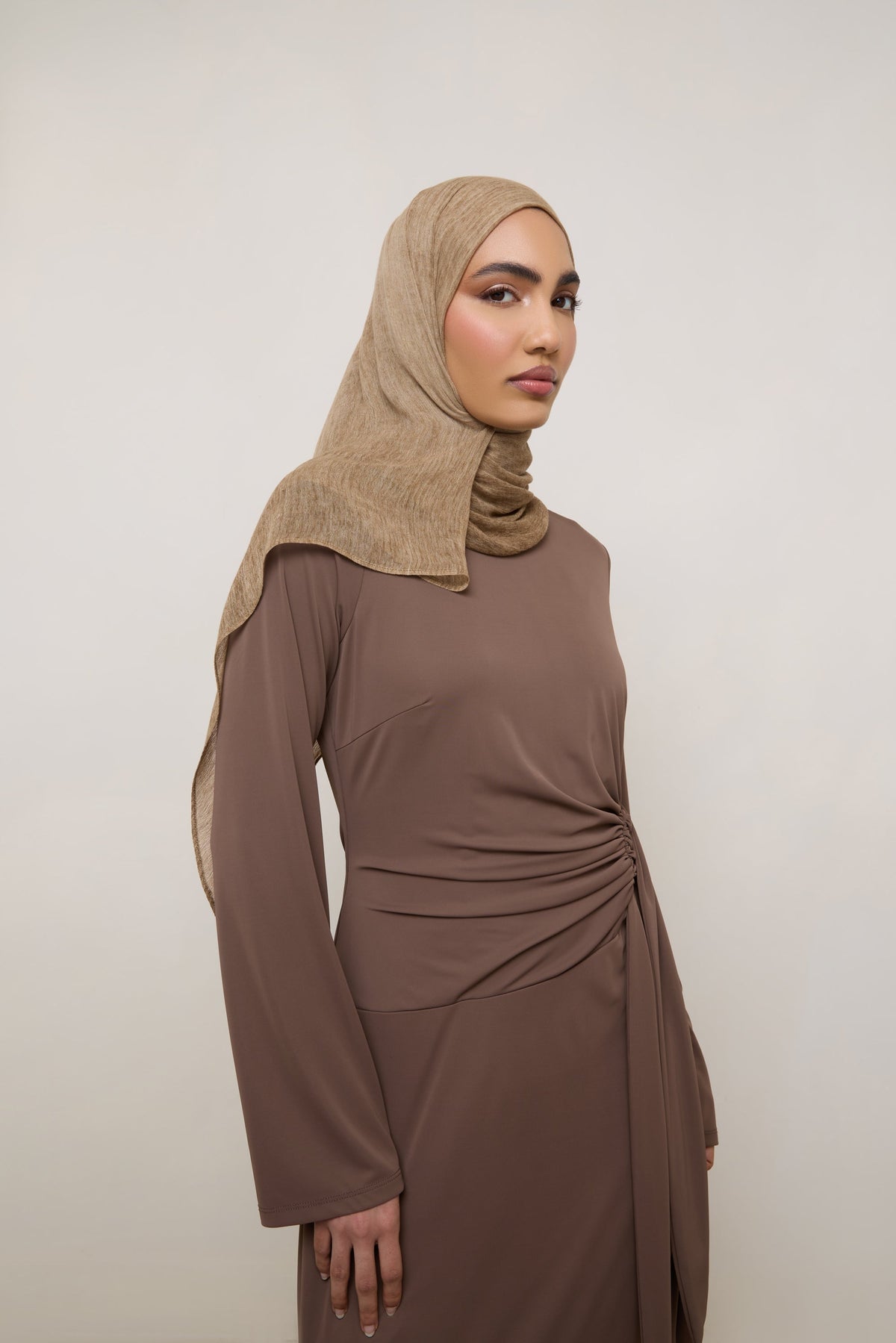 Modal Crinkle Hijab - Gingersnap