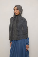 Modal Crinkle Hijab - Graphite