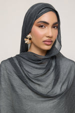 Modal Crinkle Hijab - Jet
