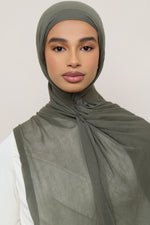 Modal Crinkle Hijab - Kalamata Fringe