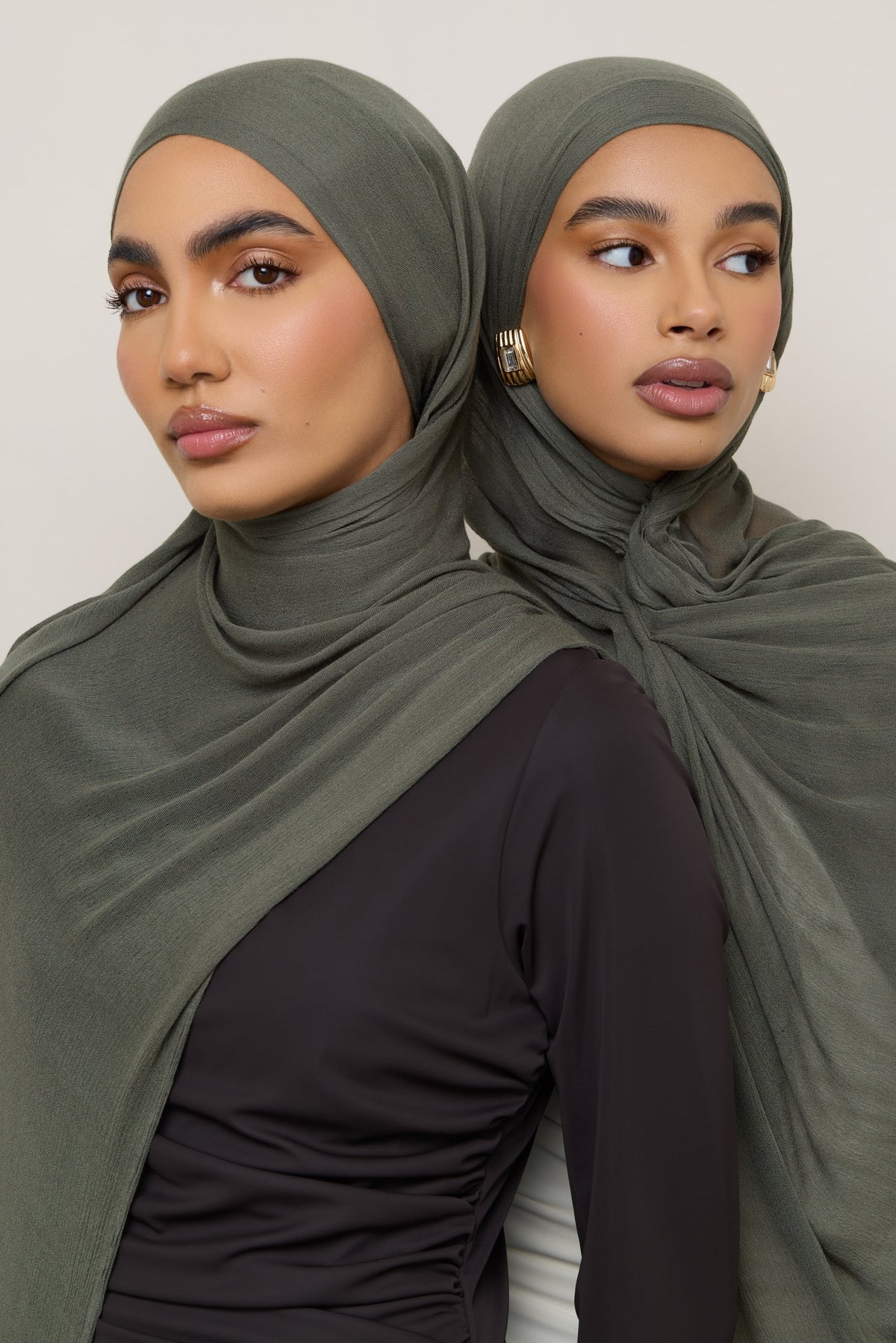 Modal Crinkle Hijab - Kalamata Fringe