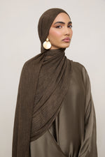 Modal Crinkle Hijab - Marble