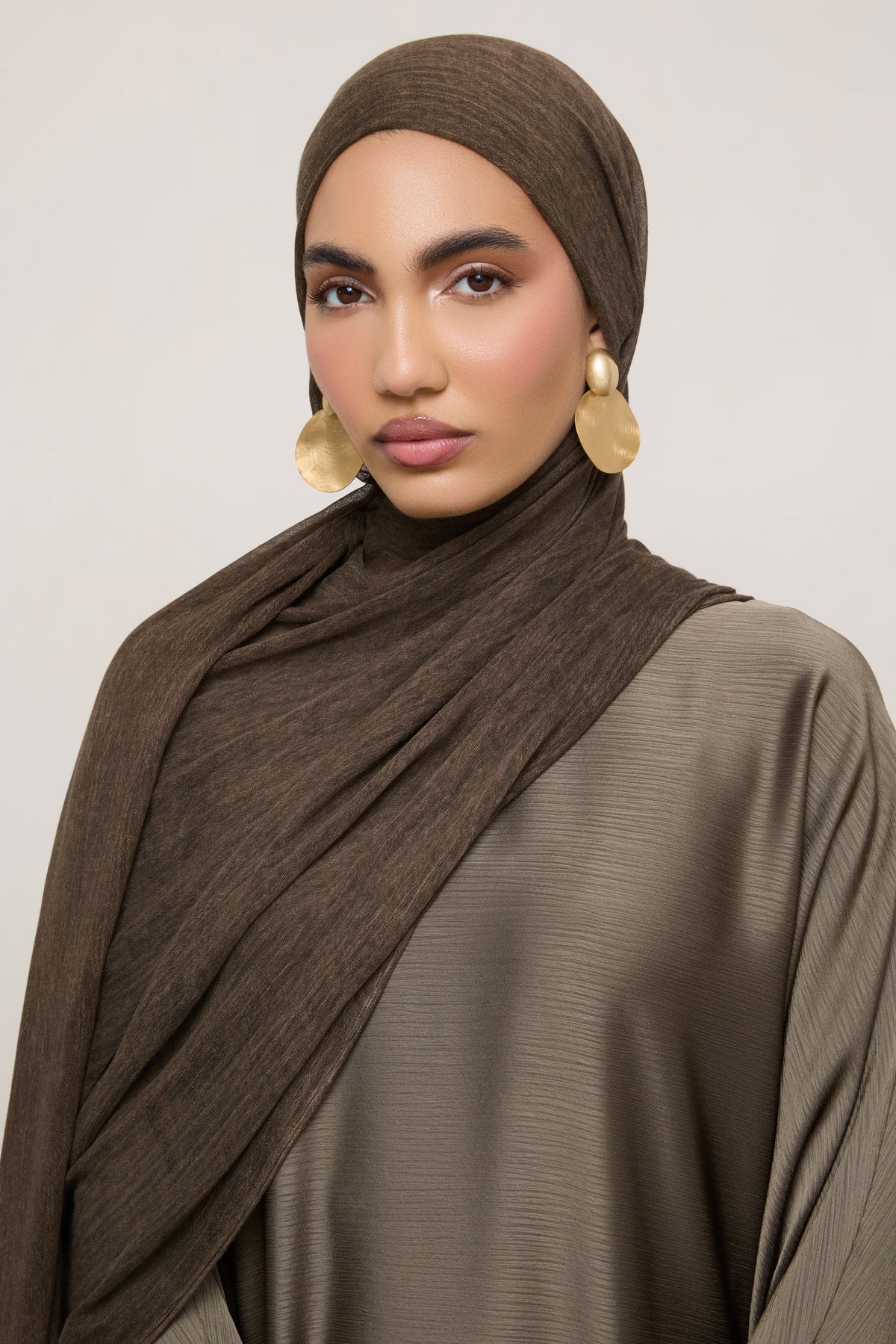 Modal Crinkle Hijab - Marble
