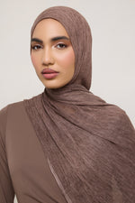 Modal Crinkle Hijab - Mocha
